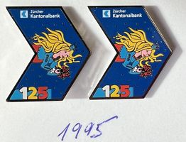Pins "125 Jahre ZKB" (Februar 1995) - 2 Stk.
