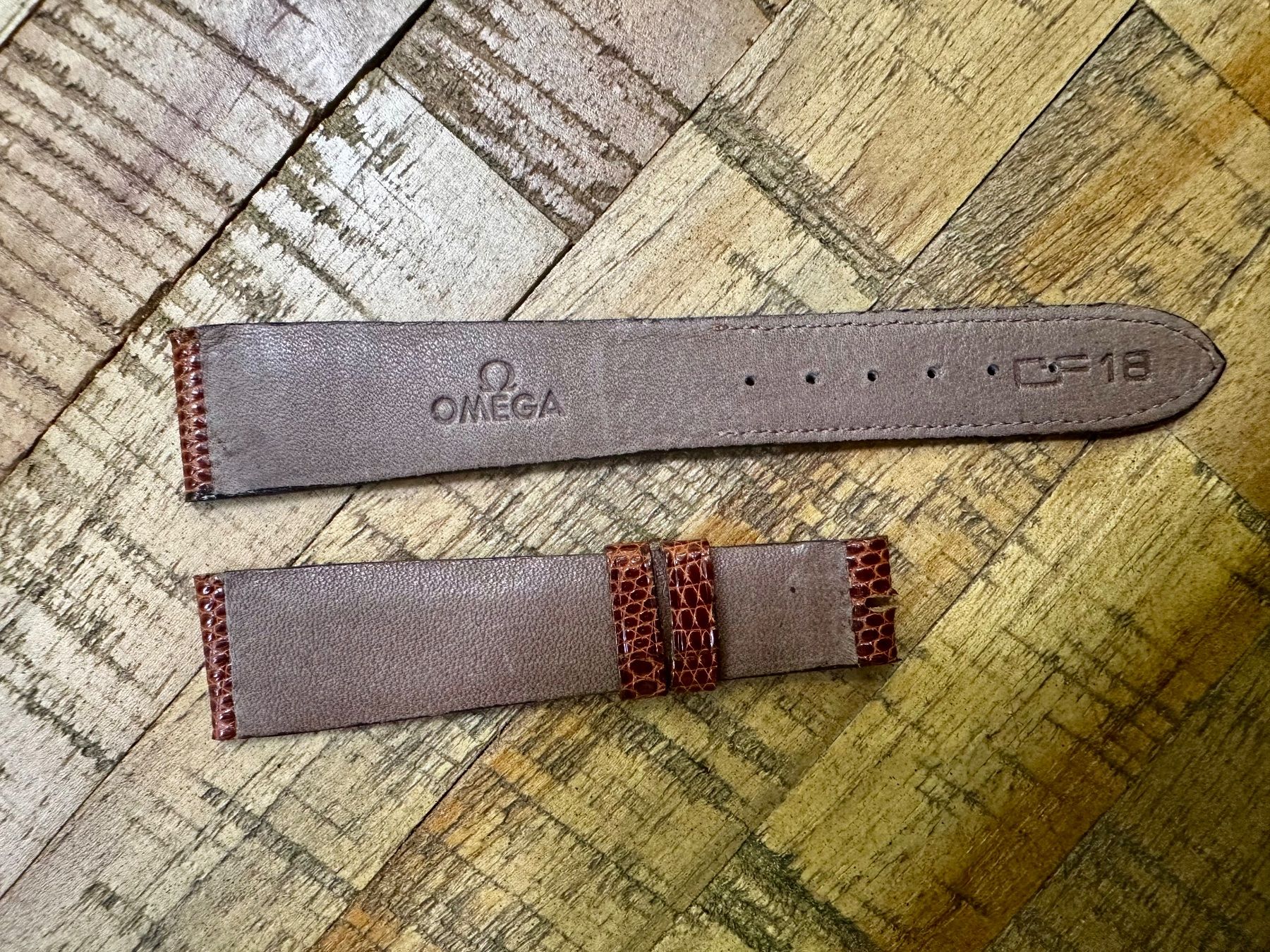 Omega Bracciali & Braccialetti: Bracelet Omega lézard 18mm – Usato da Genève venduto da Vintage-Tools 1
