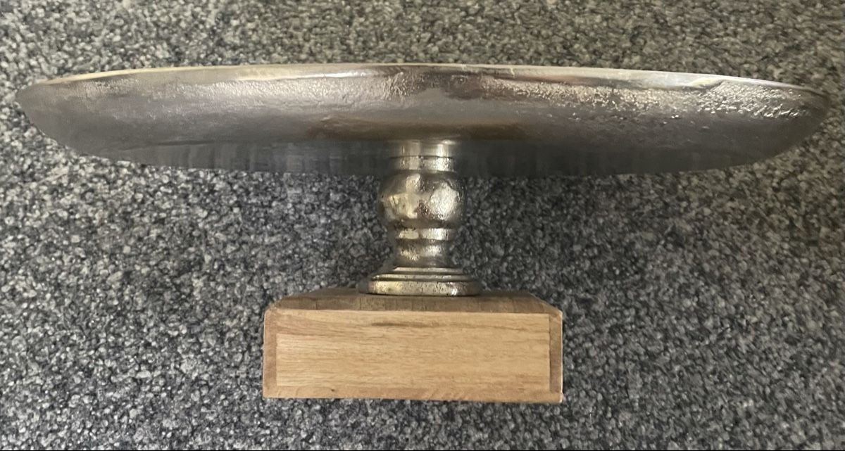 Piatti di portata: Servier Platte Holzfuss oval ,Vintage – Usato da Au ZH venduto da Jaggy4 3