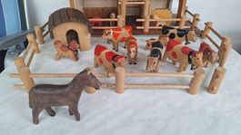 Bauernhof/ Stall mit div. Tieren