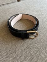 Schwarzer genarbter Ledergürtel H&M - 95cm