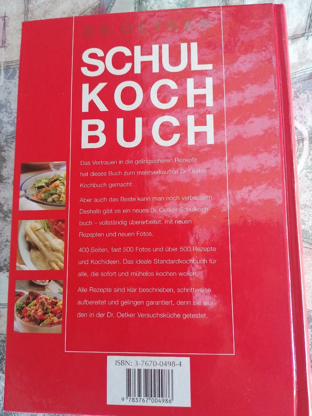 Bücher: DR. OETKER SCHULKOCHBUCH DAS ORIGINAL  – Gebraucht aus Kaltbrunn von Pitschifan 1