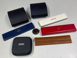 LOT Uhren-Boxen Longines, OMEGA, Certina //i547