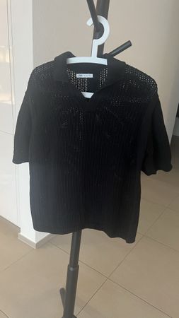 Zara Poloshirt durchlöchert Grösse M