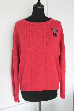 Pull rouge élégant heidi.com taille M