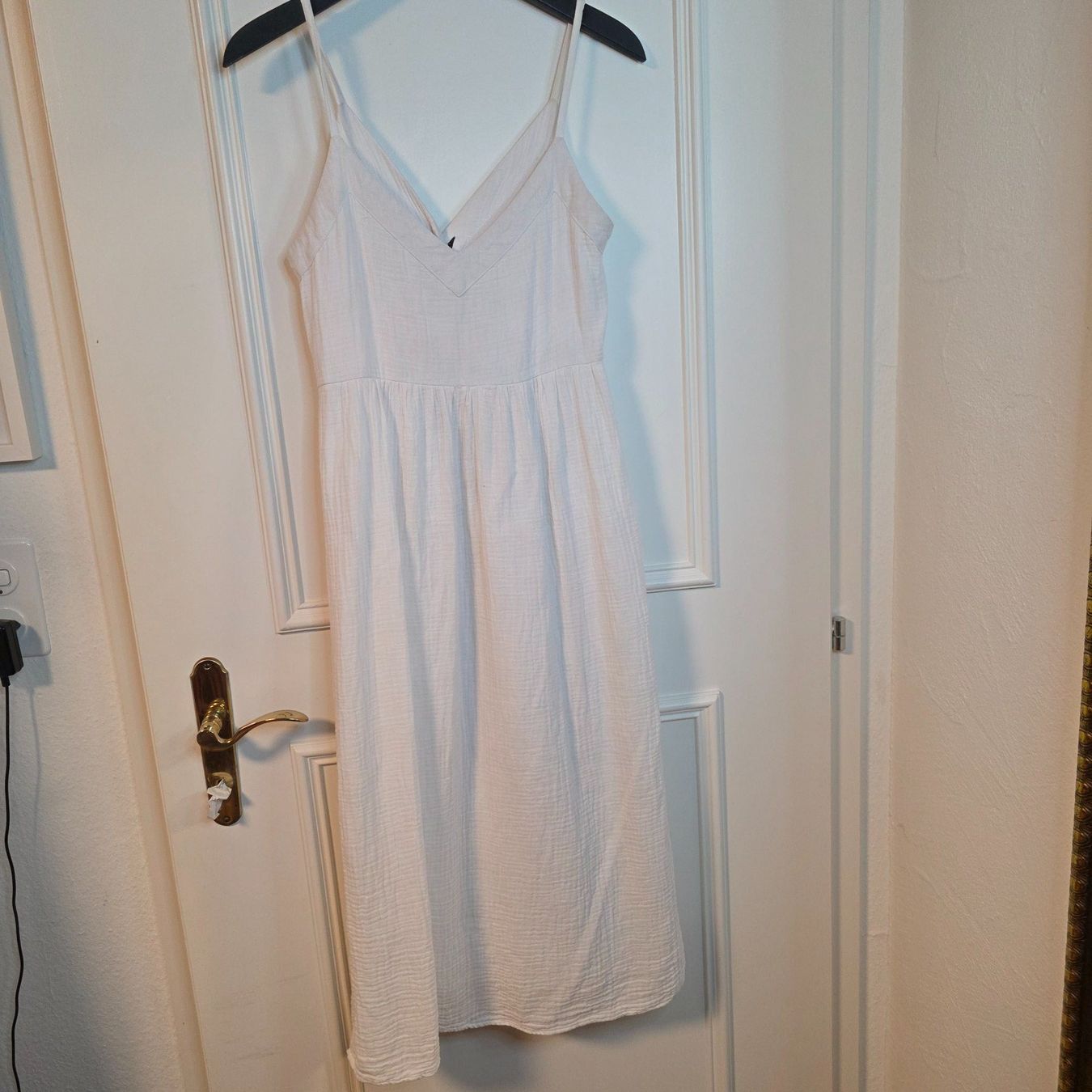 Vestiti: Sommerkleid Weiss Baumwolle Gr. S/M Midi – Usato da Wald ZH venduto da CapLux 3