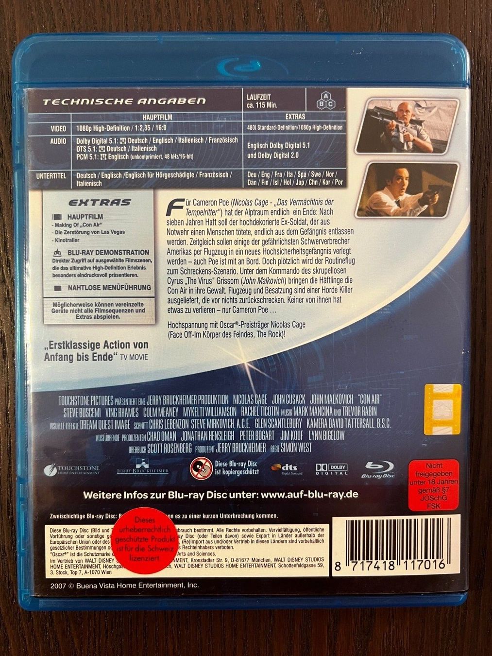 Tutti i DVDs: Con Air – Usato da Zürich venduto da Blu-ray_ZH 1