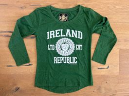 Kinder- Langarmshirt grün IRISH CONNEXXION 8 (whrs 128)