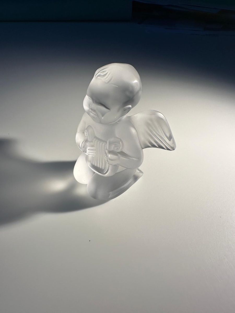 Lalique Statuette: Lalique Kristallengel mit Harfe – Usato da Zürich venduto da Aapitz