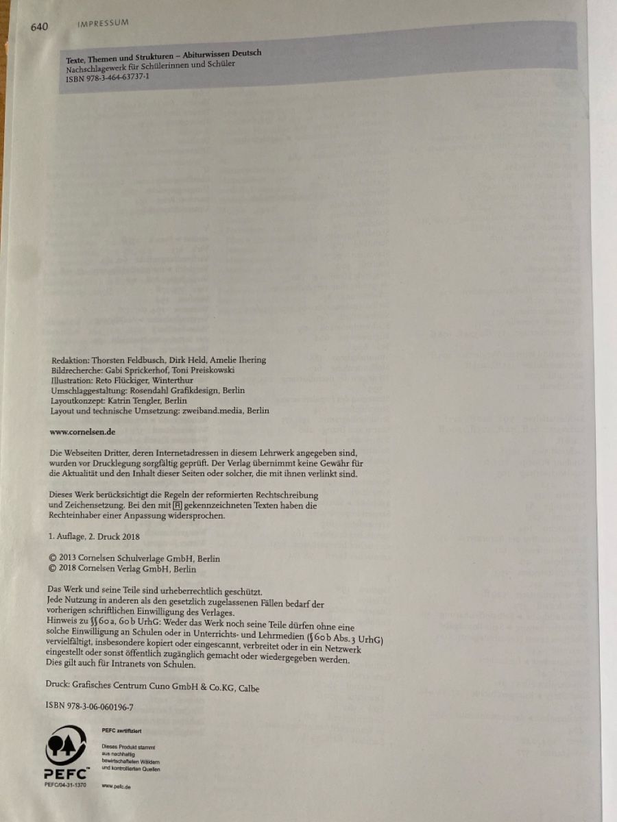 Libri: Deutschbuch Oberstufe - Texte, Themen, Strukturen – Usato da Gachnang venduto da hosti8547 1