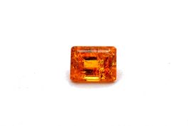 Granat-1.13 ct -Smaragd Schliff-Natural-Idar-Oberstein