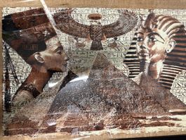 Pharao Leuchtbild mit Rahmen