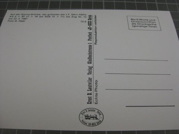 Cartoline postali: AK Brücke bei Canobbio mit Zug – Nuovo (secondo la descrizione) da Malters venduto da Marosko 1