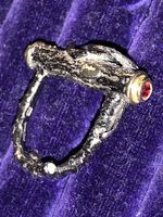 925 Meisterstück Ring mit Granat und Zirkon