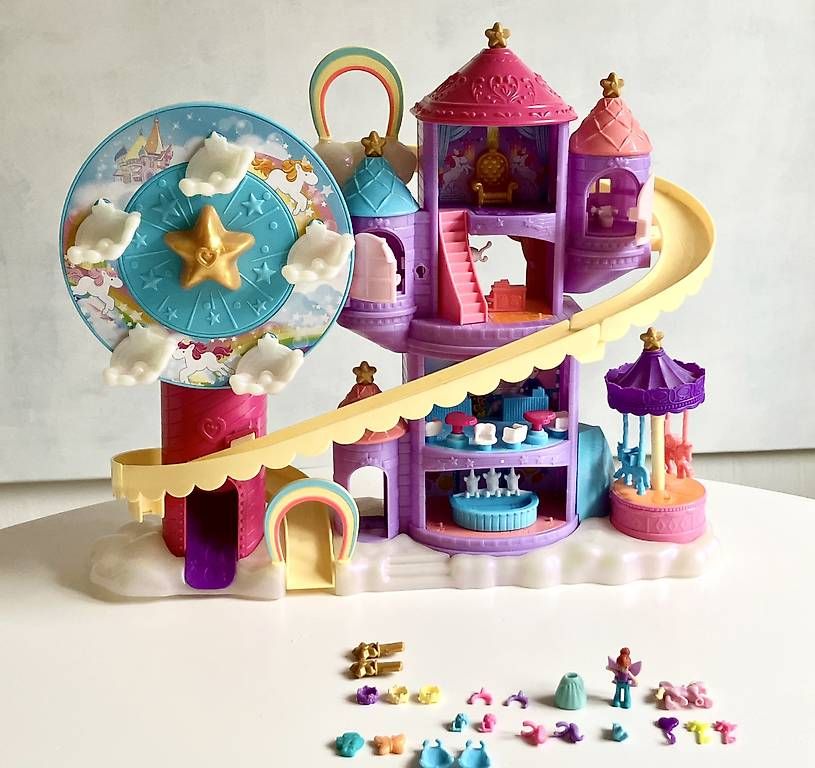 Giocattoli: Polly Pocket Regenbogen-Einhornspass Freizeitpark – Usato da Zürich venduto da apfel018