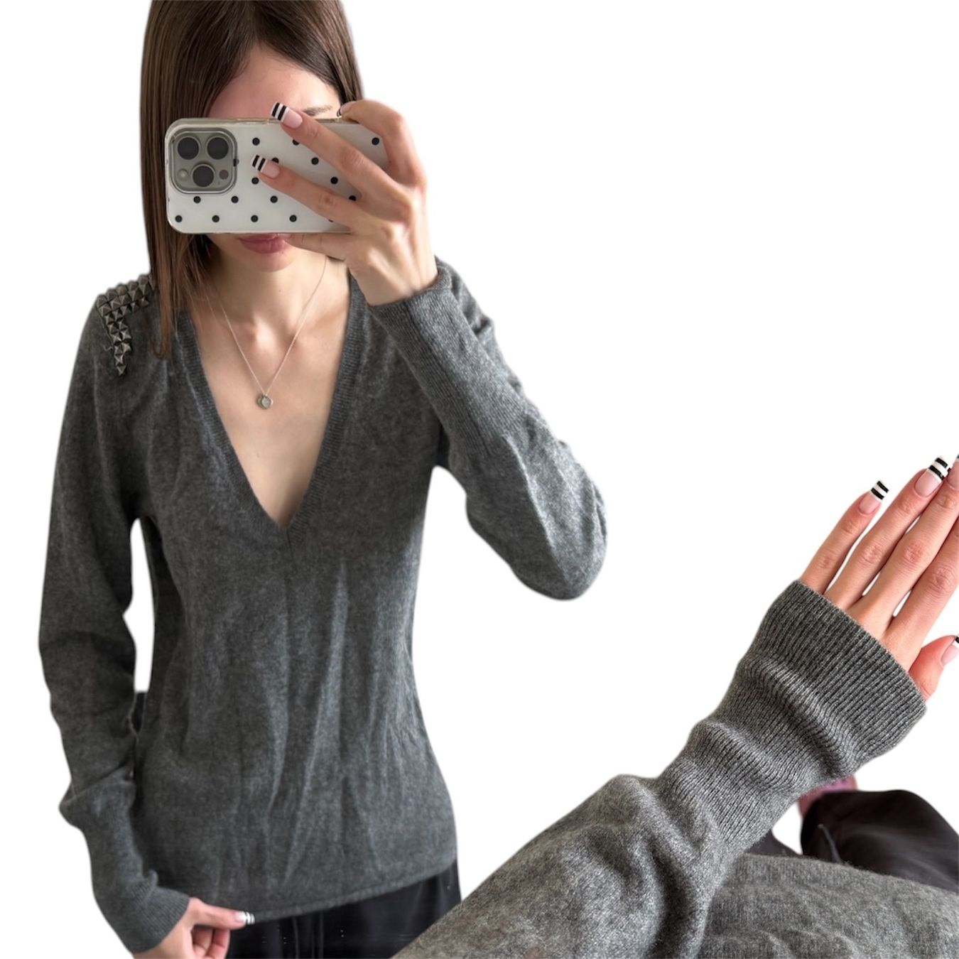 Maglioni & Felpe: Zadig & Voltaire cashmere jumper pullover sweater with studs – Usato da Meilen venduto da angelyxss 2