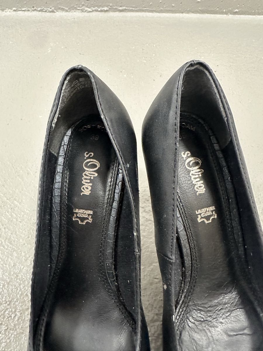 S.Oliver Scarpe da donna: S.Oliver Elegante Damen Pumps, Schwarz, Gr. 39 – Usato da Oftringen venduto da Anci.di 1