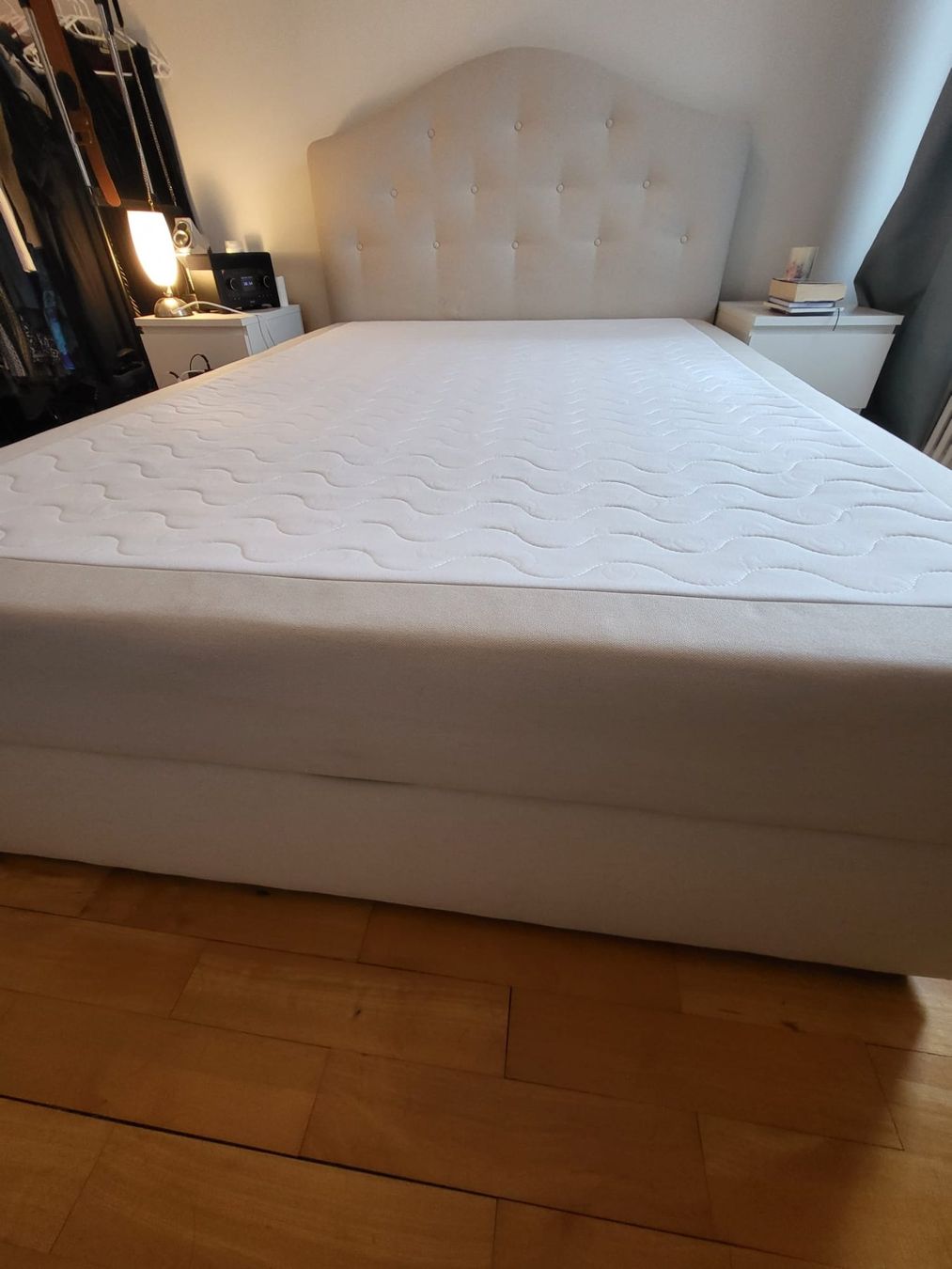Letti: Bett Boxspringbett mit Bettkasten 140/200 beige – Usato da Brunnen venduto da JJaime 2