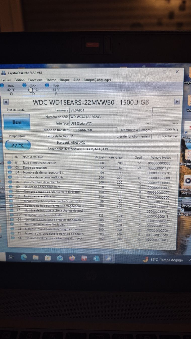 Western Digital Harddisks: 1.5 tb wd disque – Gebraucht aus Léchelles von sim7891 3