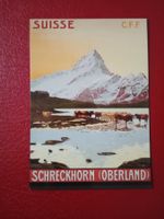 AK SBB Werbung 2002 Kühe Schreckhorn Berner Oberland