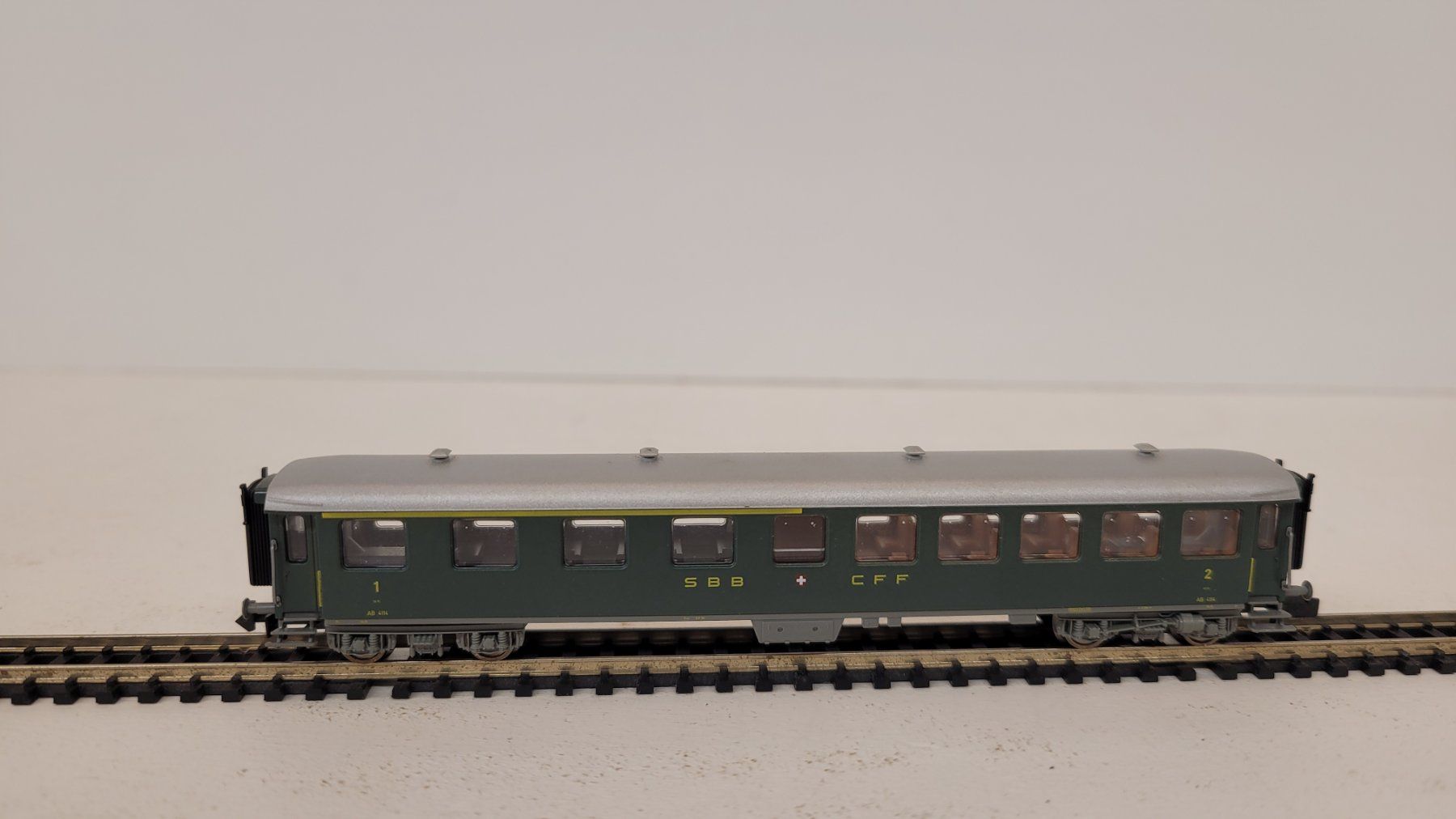 Fleischmann Modelleisenbahnen: Spur N Fleischmann 813803 SBB 1./2. Klasse – Gebraucht aus Büsserach von ModellbahnDepot 6