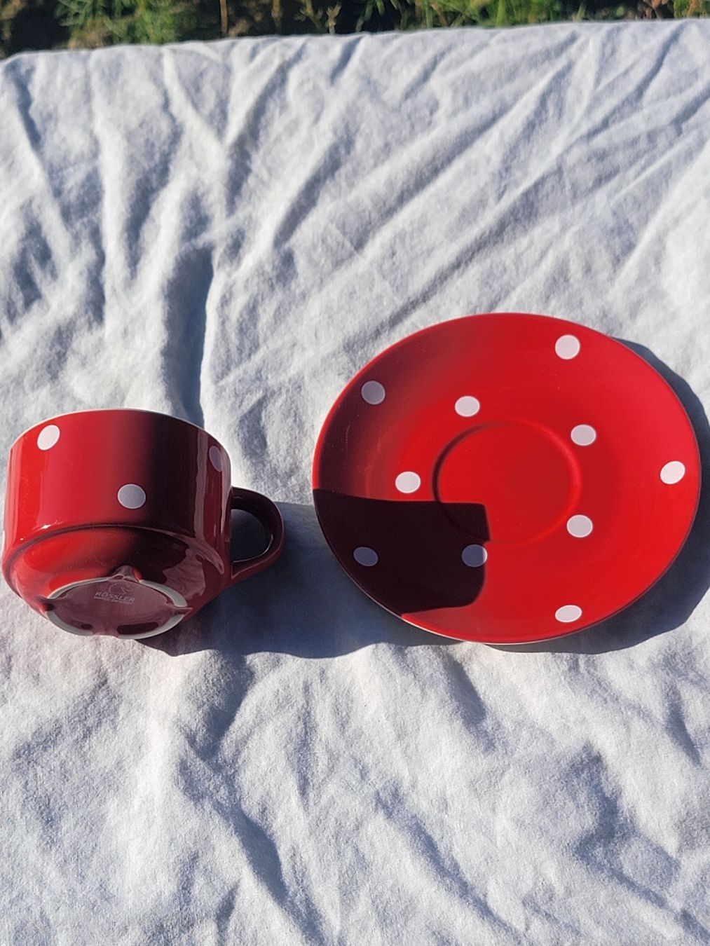 Rössler Tassen: Tasse mit Teller, Rössler – Gebraucht aus Sils im Domleschg von platin01 1