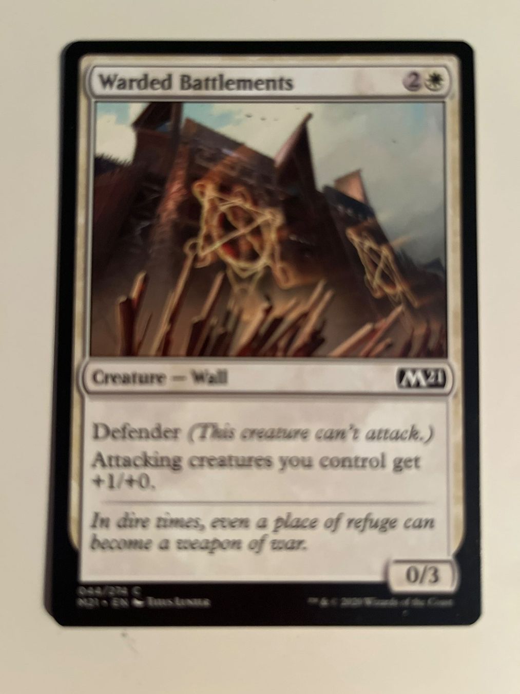 Magic The Gathering Carte collezionabili: 1 x Warded Battlements - Magic: The Gathering - MtG – Usato da Kriens venduto da Shadi1980