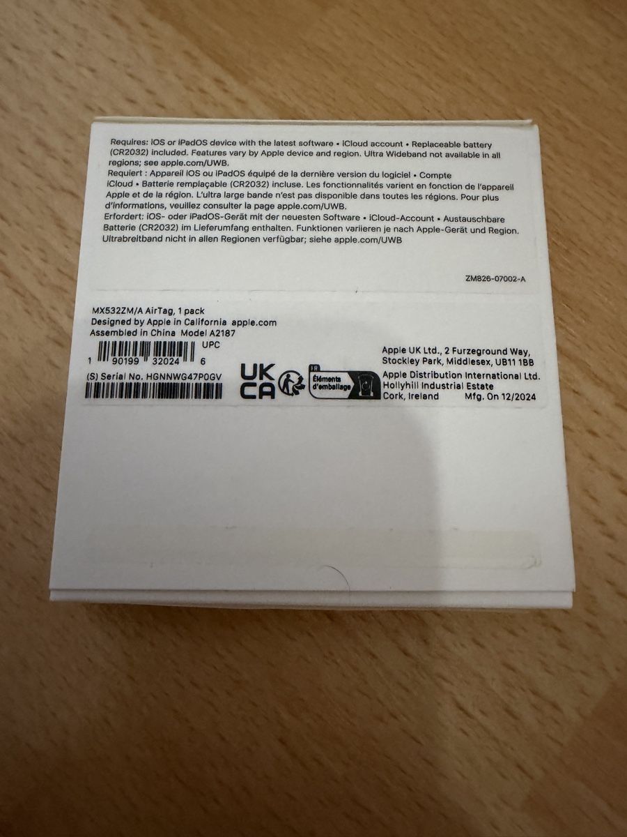 Apple Porte-clés: Air Tag Apple – Neuf avec emballage d'origine à Chur par Sim7000 3