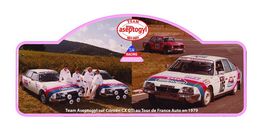 Plaque Rallye 50 ans Aseptogyl- Citroën GTI «Tour de France»