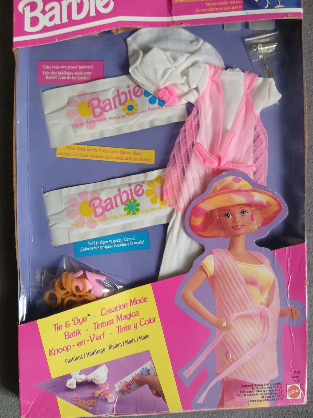 Bambole: Barbie Tie & Dye, Creation Mode Batik, Vintage, 1993 – Nuovo e nell'imballaggio originale da Basel venduto da meh_cm2k