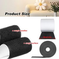 Extra starkes selbstklebendes Klettband, 10 cm x 5 m