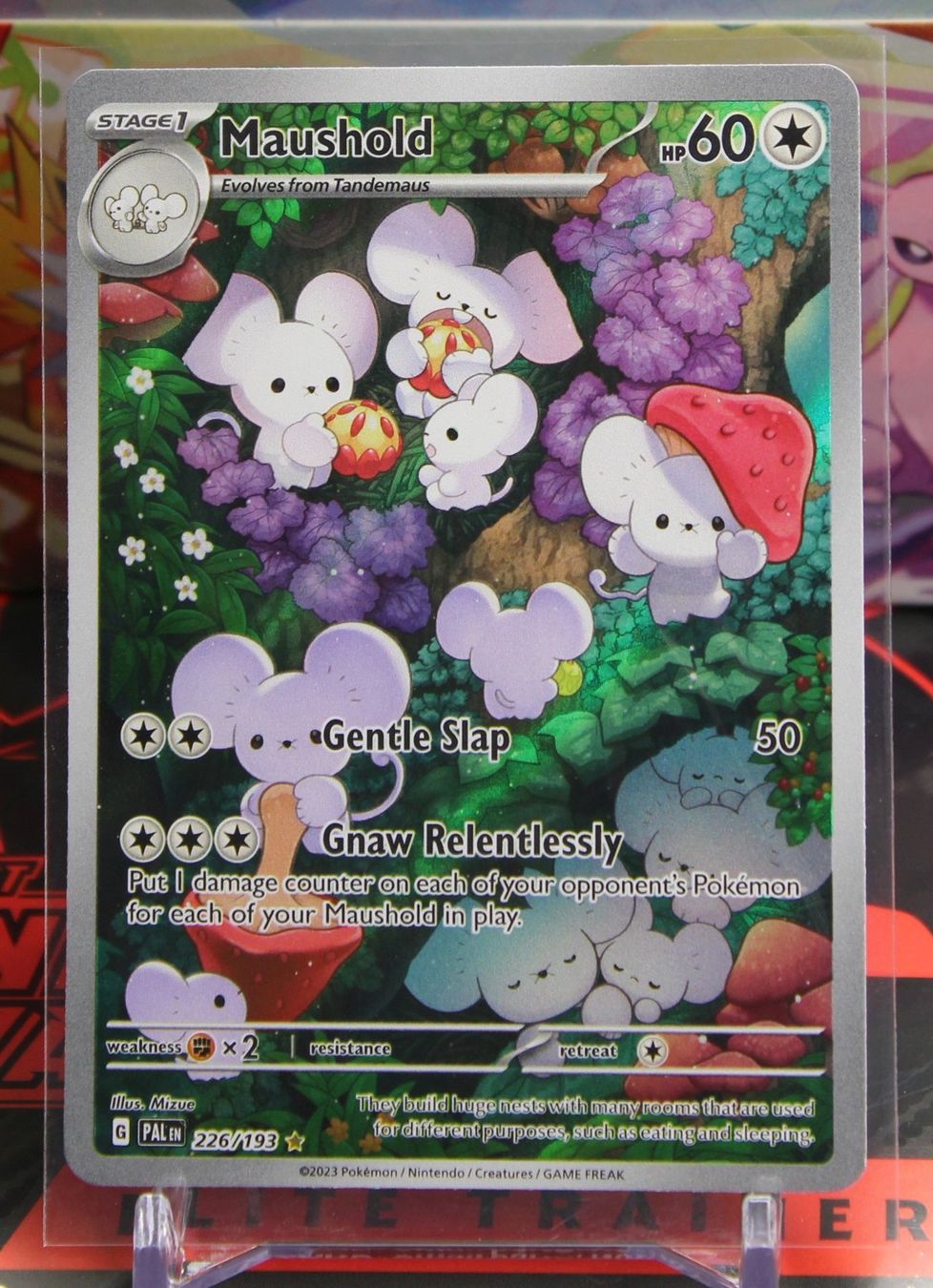 Pokémon Sammelbilder & Trading cards: Pokémon Card Maushold 226/193 PAL – SR – Neu (gemäss Beschreibung) aus Au SG von Mewthree