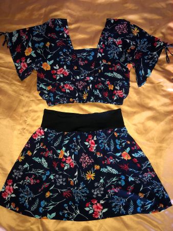 Kleid zweiteilig Ensemble selbstgemacht M