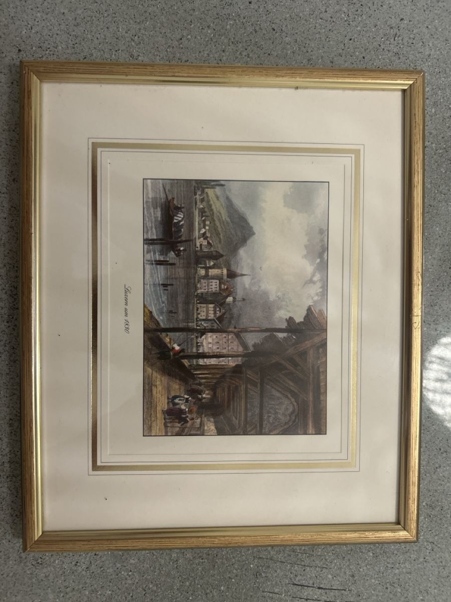 Poster & Bilder: Gerahmtes Bild Luzern um 1830 – Gebraucht aus schaffhausen von xja_8fwh