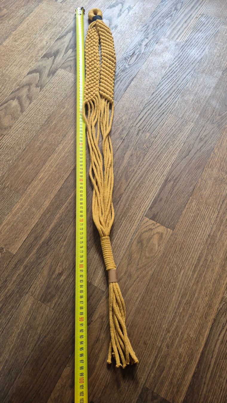 Alle Dekorationen: Yellow macrame plant hanger handmade – Neu (gemäss Beschreibung) aus Zürich von monadiederich 2