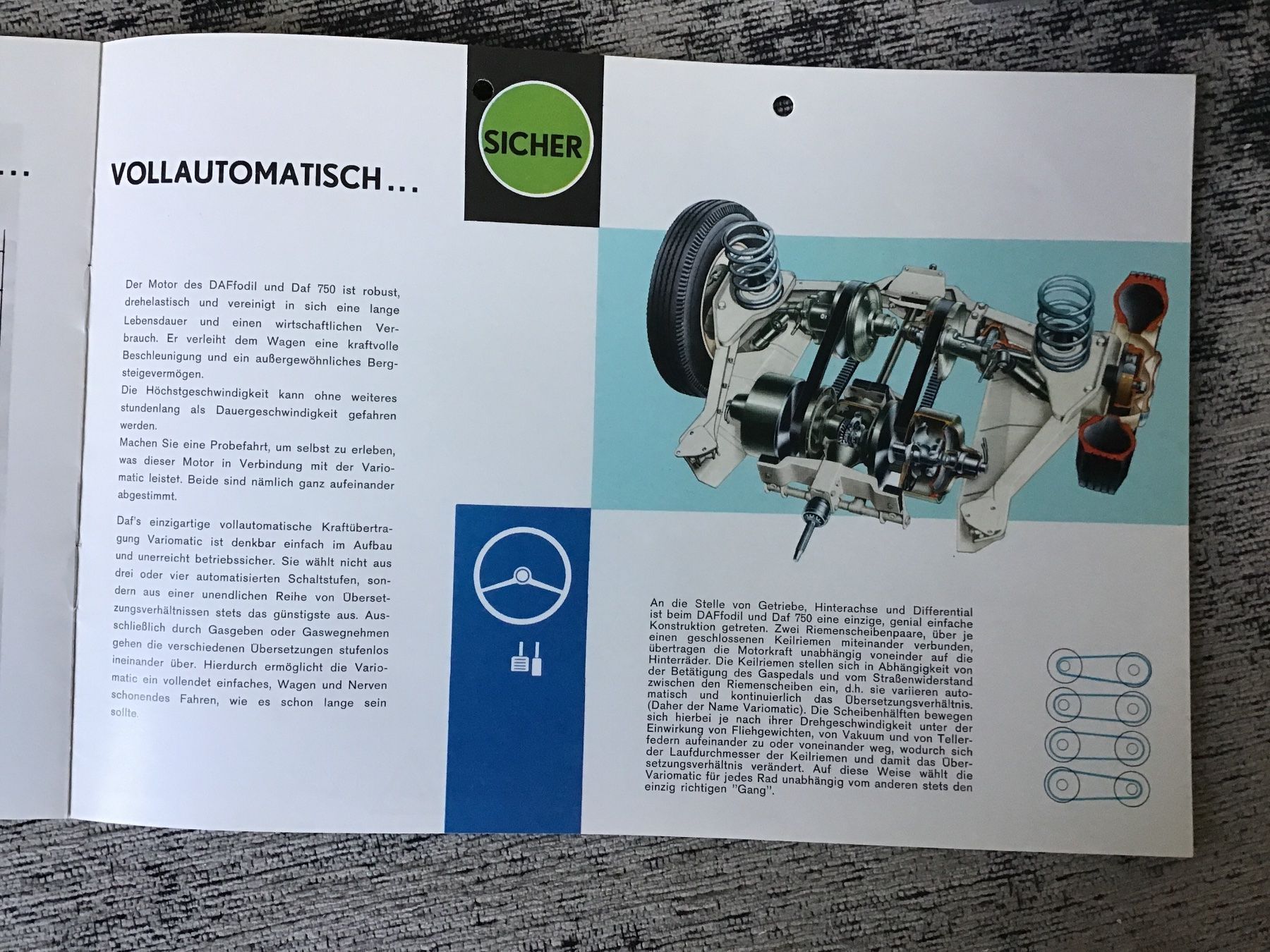 Daf Dokumente: Daf Variomatic Programm Prospekt 1963 – Gebraucht aus Scherzingen von Starseller62 6
