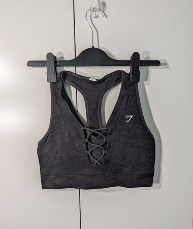 Sport BH Gymshark schwarz Grösse L guter Zustand