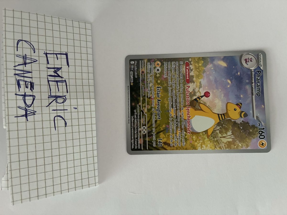 Pokémon Carte collezionabili: Pharamp 090 FR Pokemon – Nuovo (secondo la descrizione) da St-Aubin-Sauges venduto da Mdwischh98