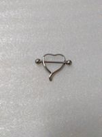 EDELSTHAL BRUSTPIERCING;SILBER FARBE