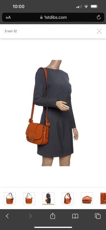 Michael Michael Kors Orange Leather Medium Maxine Saddle Crossbody Bag For  Sale at 1stDibs
