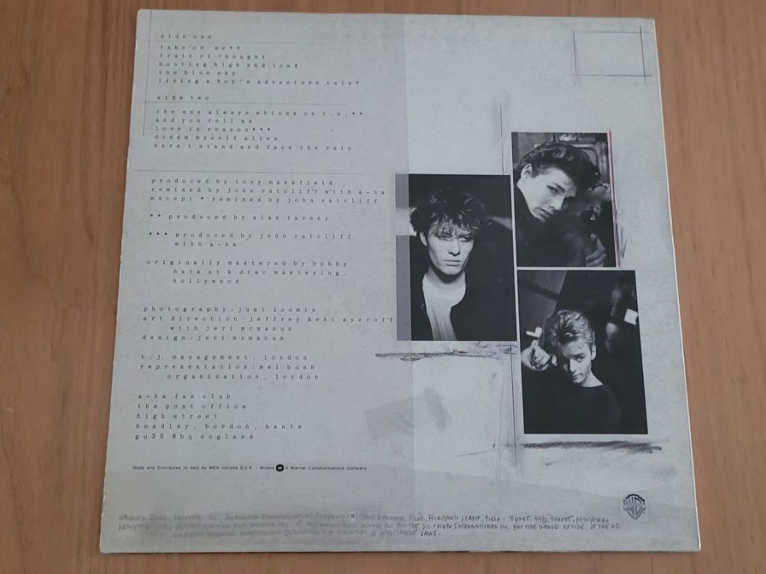 Vinyles: LP  a-ha – D'occasion à Martigny par MZ-67 1