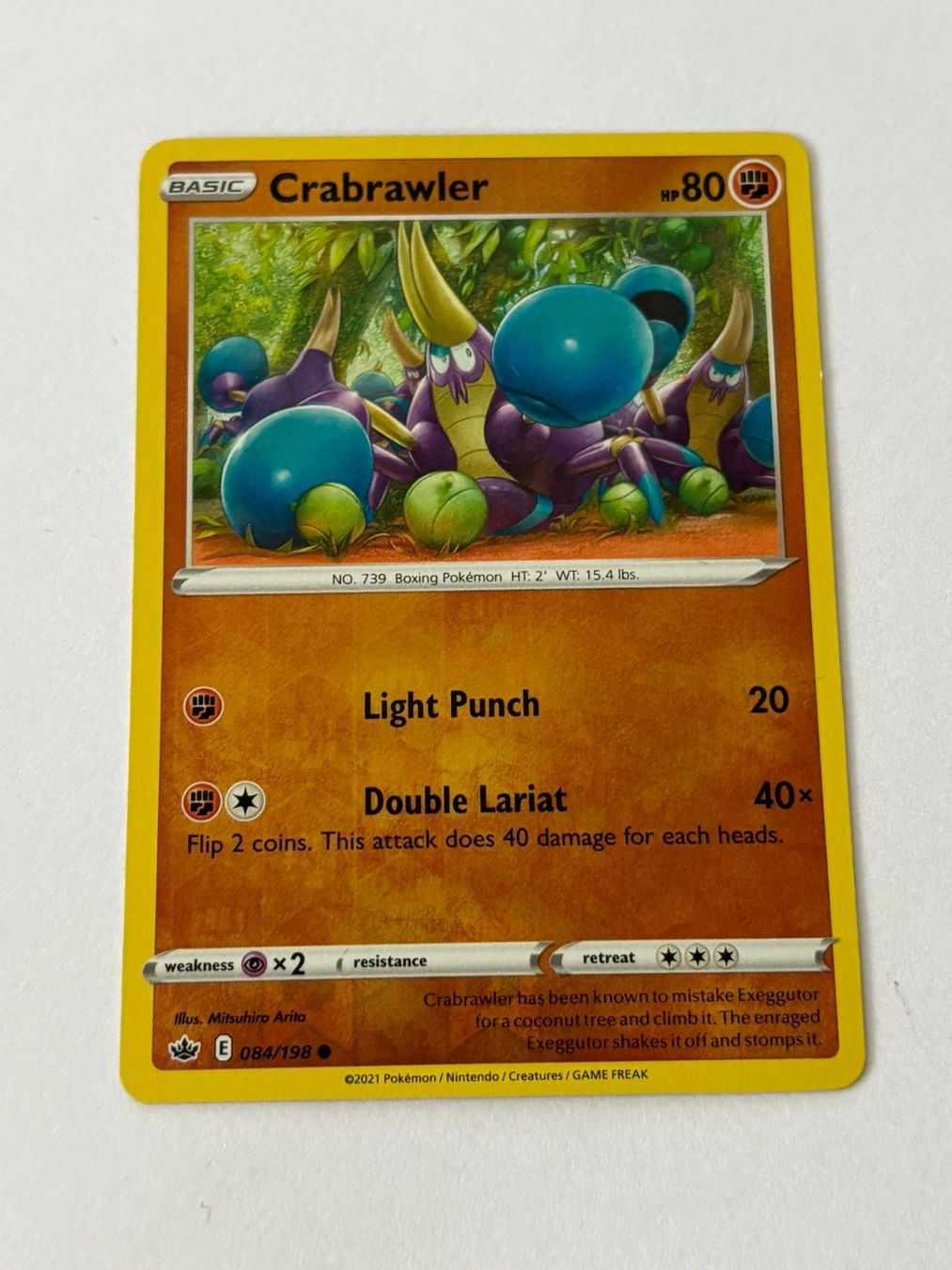 Pokémon Carte collezionabili: Crabrawler 084/198 – Usato da Herisau venduto da Seyashop_2