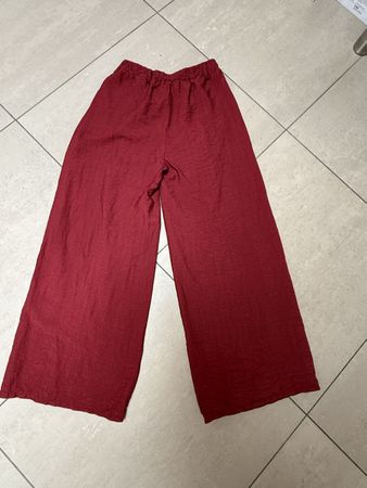 Marlenehose aus Viscose in Leinenoptik