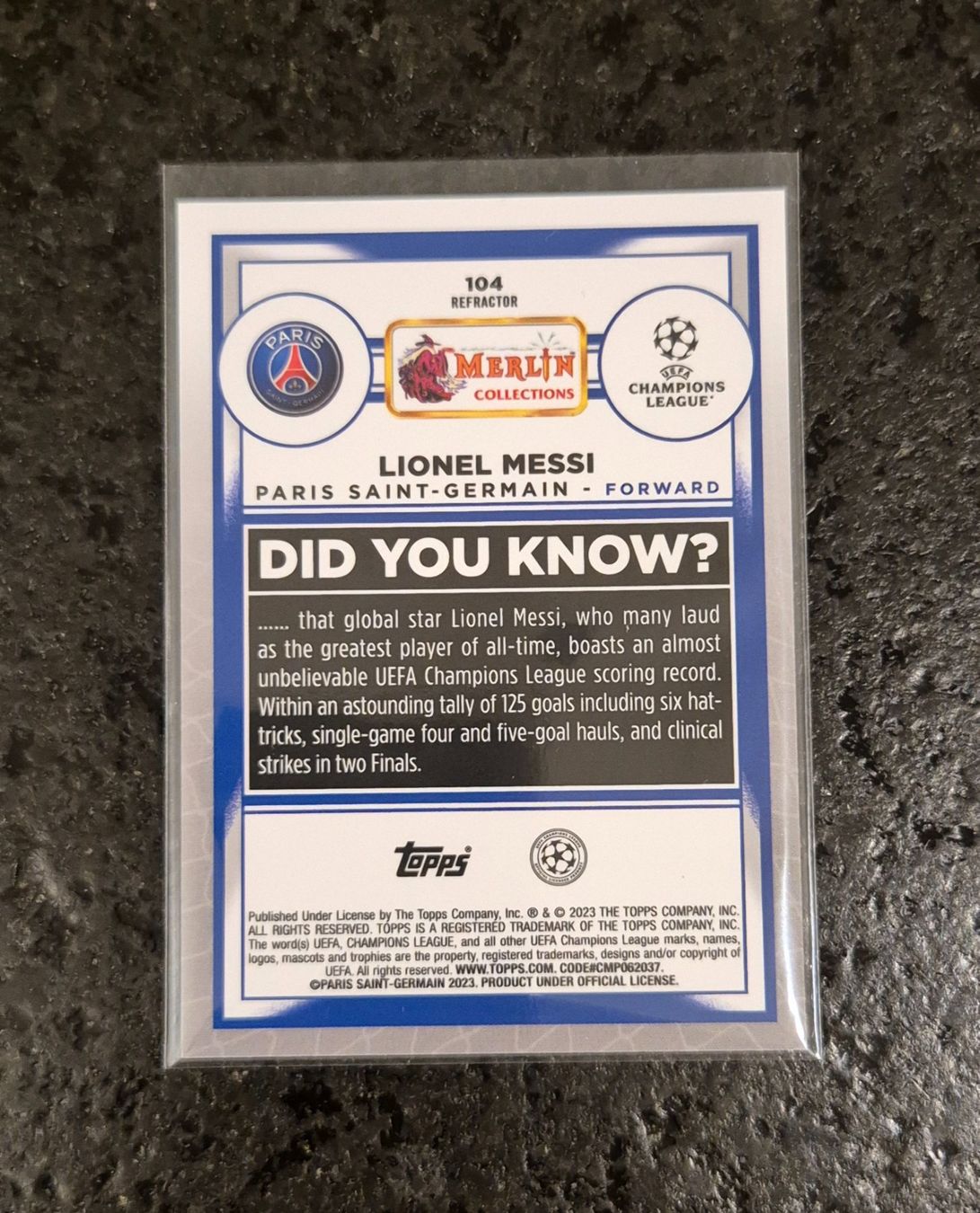 Topps Cartes à collectionner: Lionel Messi - PSG - Topps – Neuf (Voir description) à Burg AG par Danoe 1