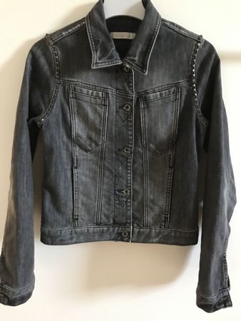 Veste en jean SANDRO, rock et tendance - Taille 1