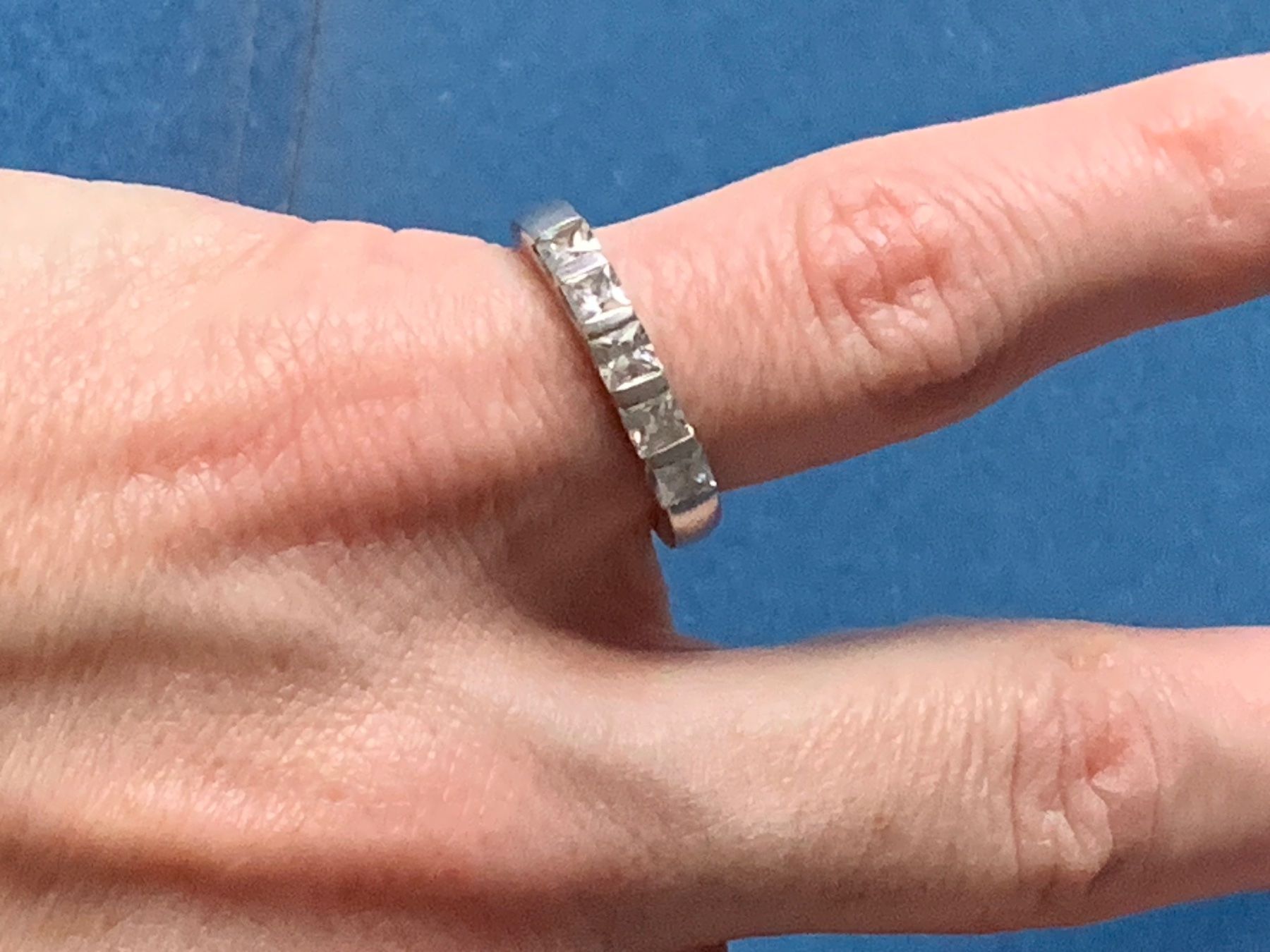 Anelli: Silberring 5 stones kompact (53) – Usato da Dittingen venduto da Bijoubelle 1