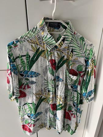 Vintage Hawaiihemd / Sommerhemd Wachii – Gr. M -Tropen-Print