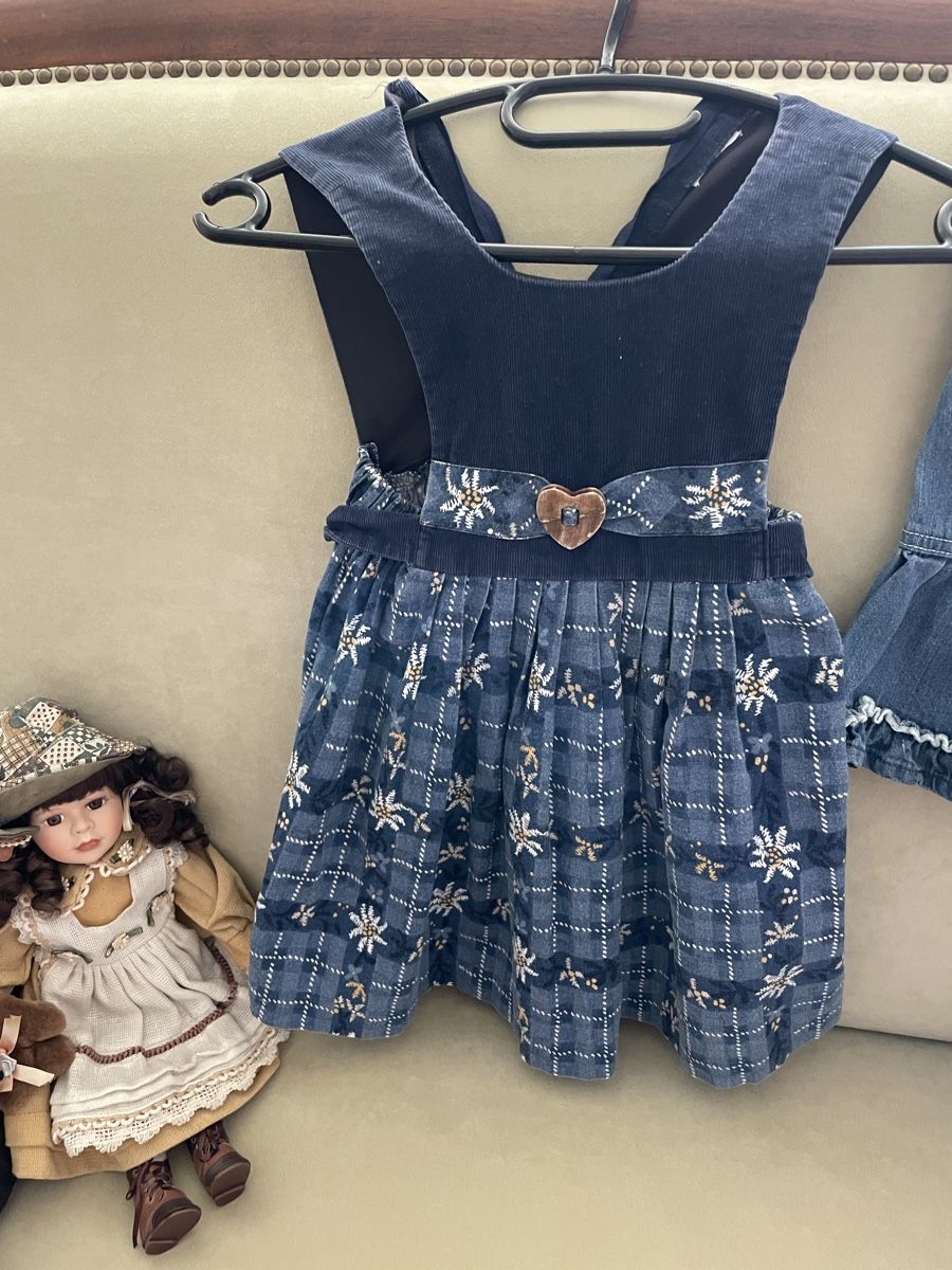 Vestiti & Gonne: Mädchen Dirndl Trachtenkleid Gr 104 dunkelblau  – Nuovo (secondo la descrizione) da Emmenbrücke venduto da Ladyboutique 1