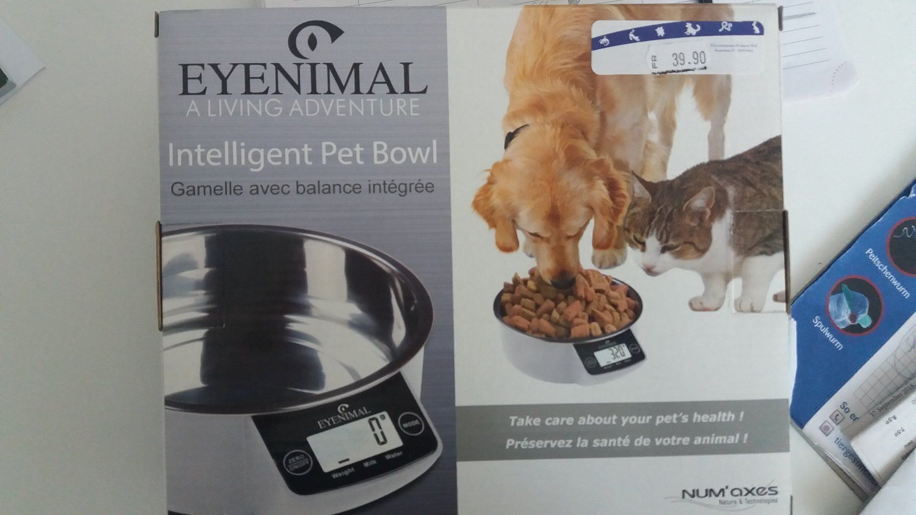 Ciotole: Hund Fressnapf mit integrierter Waage – Nuovo e nell'imballaggio originale da Nidau venduto da Beritundpan