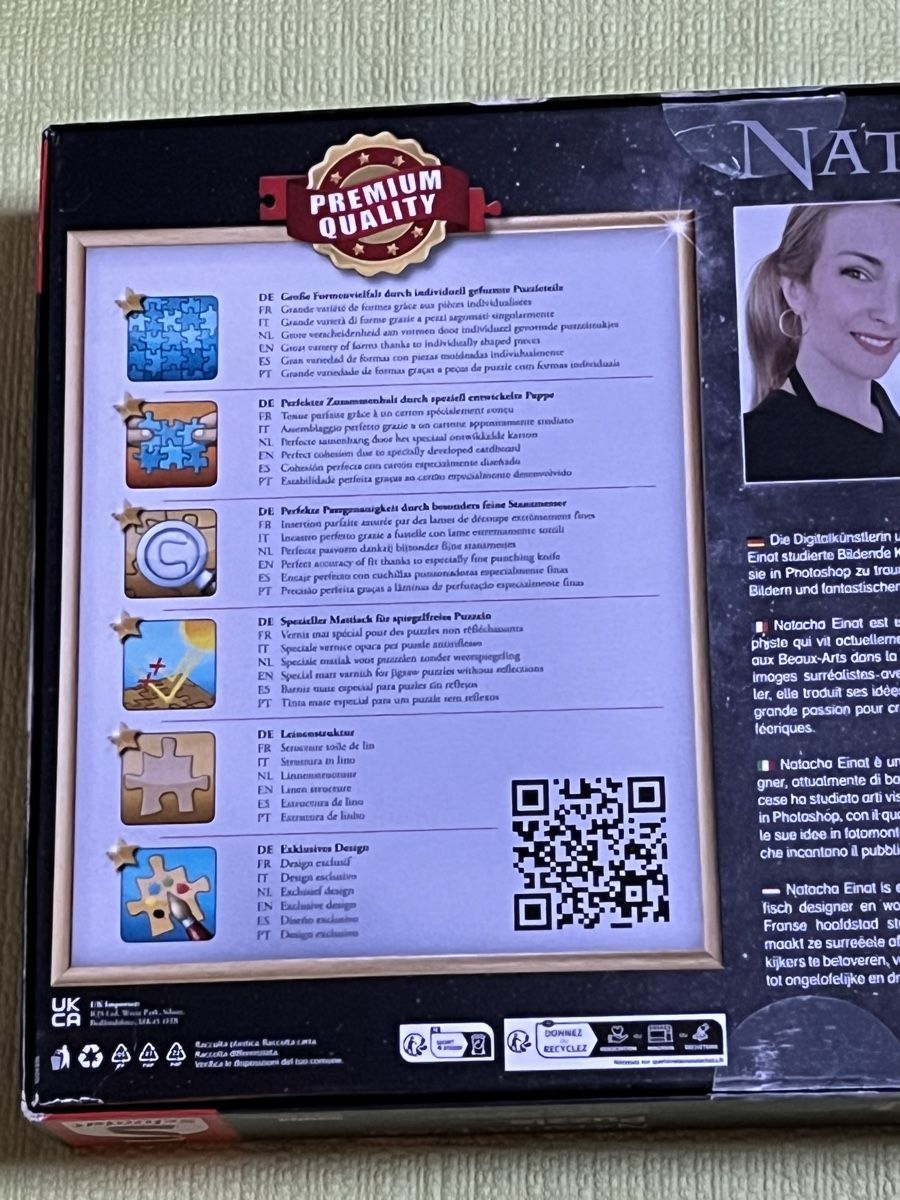 Puzzle: Puzzle Schmidt Natacha Einat, 1000 pièces, neuf – Nuovo (secondo la descrizione) da La Tour-de-Peilz venduto da Pansy02 6